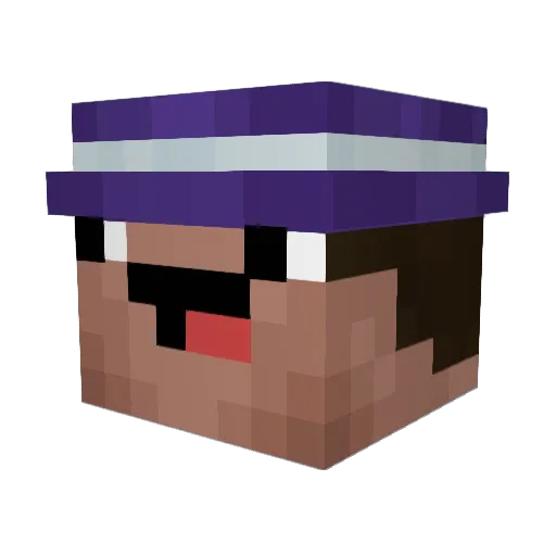 PappasKnivar Minecraft avatar head, 3D render