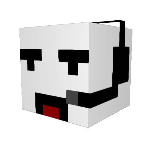PappyBrown Minecraft avatar head, 3D render