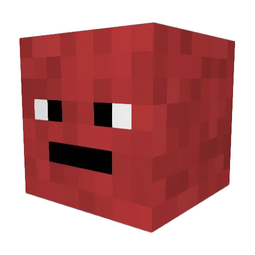 Papr1ka_006 Minecraft avatar head, 3D render