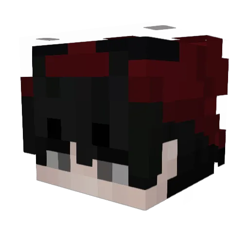 PapuMateazo Minecraft avatar head, 3D render