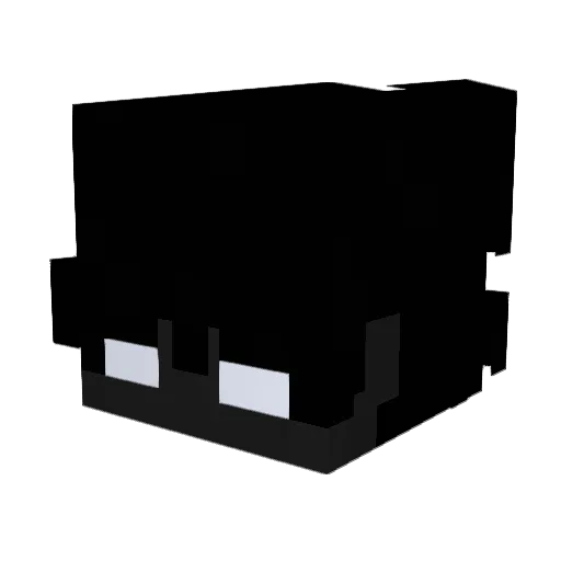 PapuMau Minecraft avatar head, 3D render