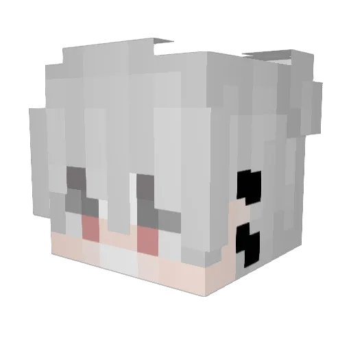 PapyQc01 Minecraft avatar head, 3D render