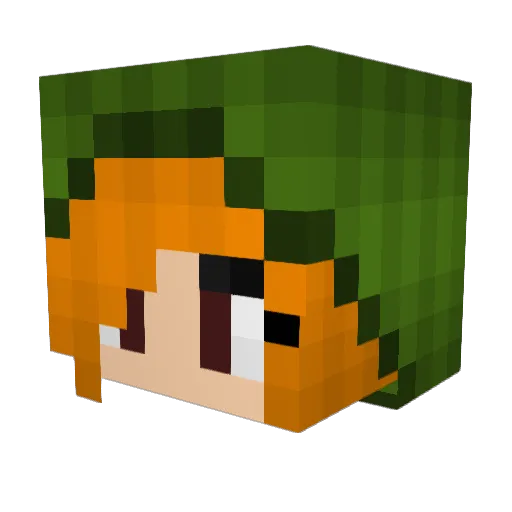 PapyrusAndSans22 Minecraft avatar head, 3D render