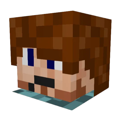 ParElendil Minecraft avatar head, 3D render