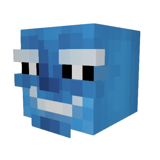 ParOPesc Minecraft avatar head, 3D render