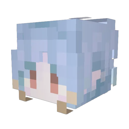 Par_In Minecraft avatar head, 3D render