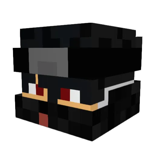ParaDoXoZz Minecraft avatar head, 3D render