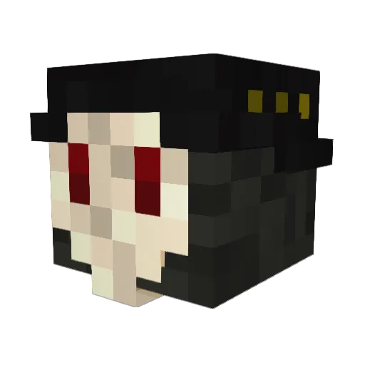 ParaTox Minecraft avatar head, 3D render