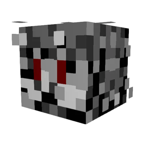 ParaTriX Minecraft avatar head, 3D render