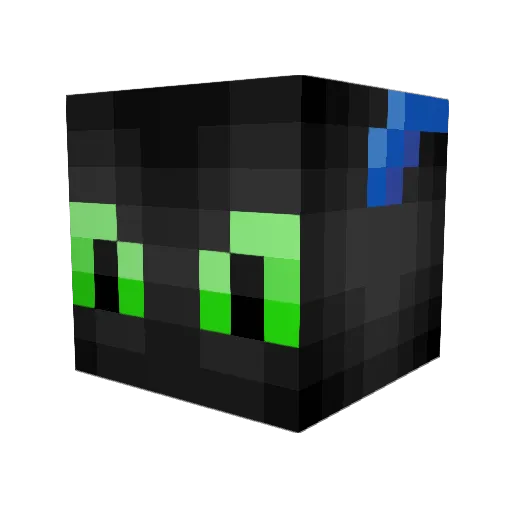 Paracetamol63 Minecraft avatar head, 3D render
