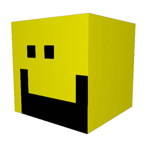 Paraco Minecraft avatar head, 3D render