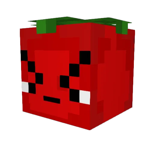 Paradaja Minecraft avatar head, 3D render