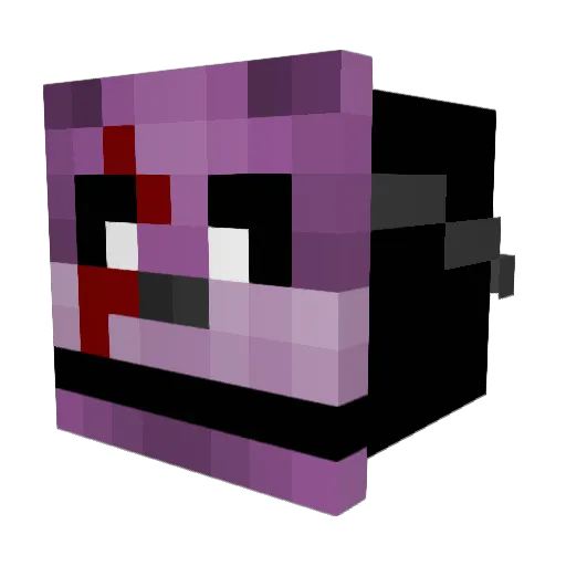 Paradigm_chamber Minecraft avatar head, 3D render
