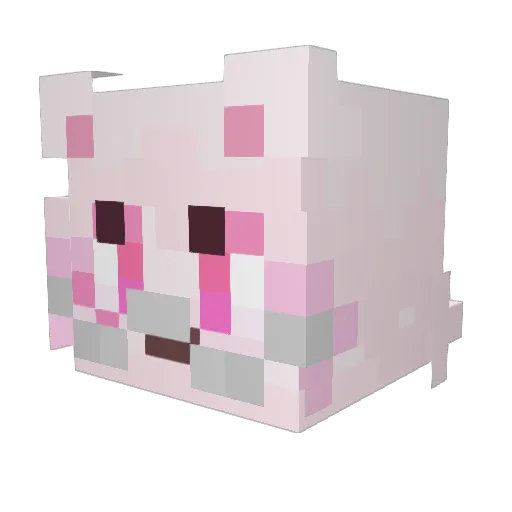 ParadiseBear Minecraft avatar head, 3D render