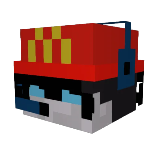 ParadoXxyyyy Minecraft avatar head, 3D render