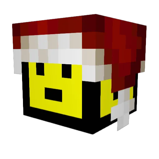 Paradoxion Minecraft avatar head, 3D render