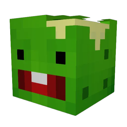 Paradoxspielt Minecraft avatar head, 3D render