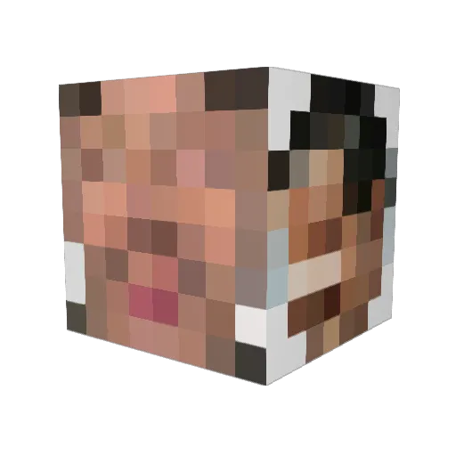 Paradoxum_Power Minecraft avatar head, 3D render