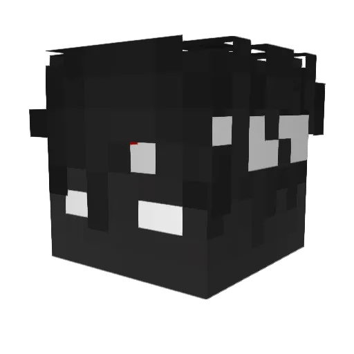 Paradoxxic Minecraft avatar head, 3D render