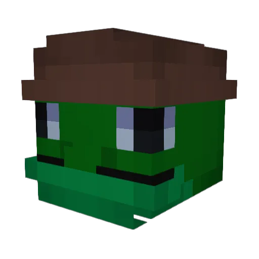 ParagonChainmail Minecraft avatar head, 3D render