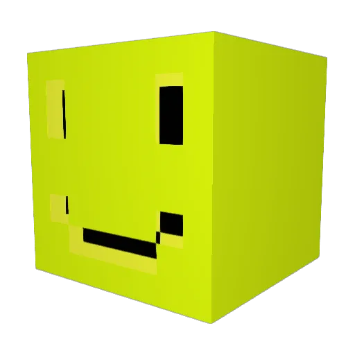 Paragramix Minecraft avatar head, 3D render
