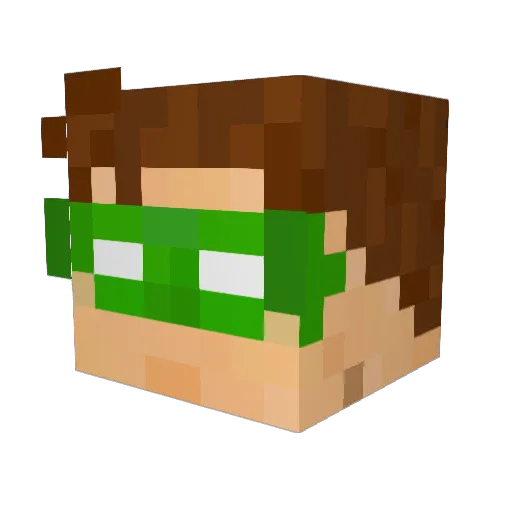 Parallax530 Minecraft avatar head, 3D render