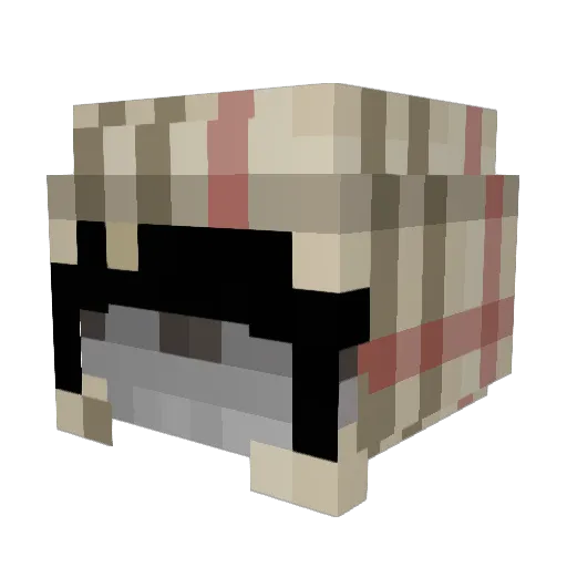 Paralle1_ Minecraft avatar head, 3D render