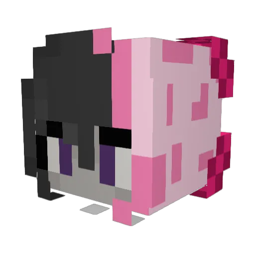 ParallelBots Minecraft avatar head, 3D render