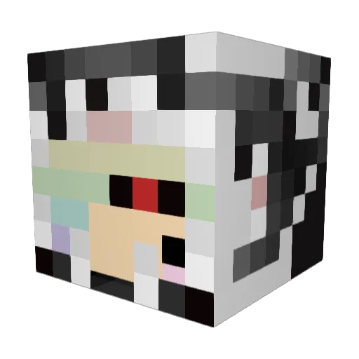 ParallelGod Minecraft avatar head, 3D render