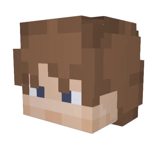 ParallelMrGamer Minecraft avatar head, 3D render