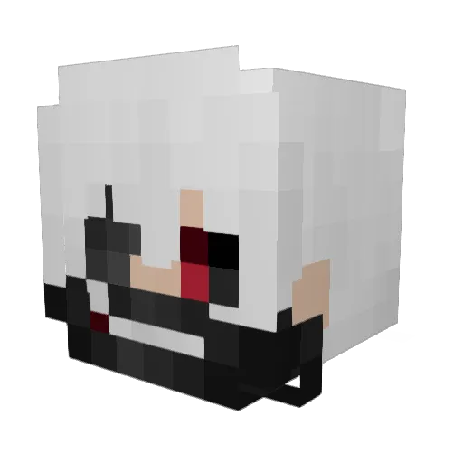 ParalyzedLikeYou Minecraft avatar head, 3D render