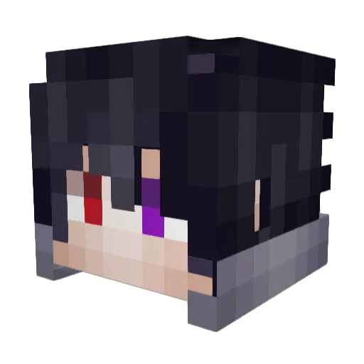 Param9ine Minecraft avatar head, 3D render