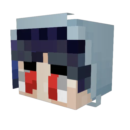 Paramagician420 Minecraft avatar head, 3D render