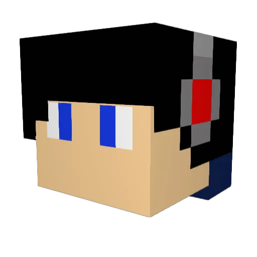 Paramedic1 Minecraft avatar head, 3D render