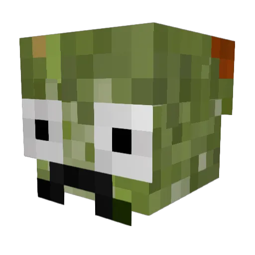 Paraminius Minecraft avatar head, 3D render