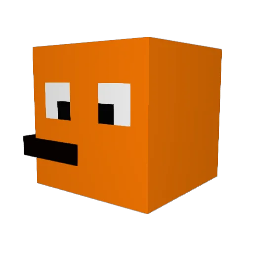 ParamoreFan96 Minecraft avatar head, 3D render