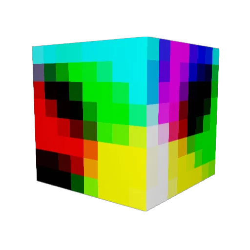 Paranoiack Minecraft avatar head, 3D render