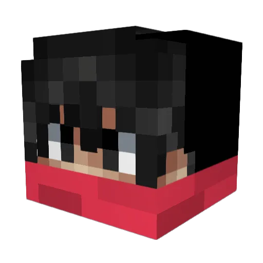 Paranoid_Iommi Minecraft avatar head, 3D render