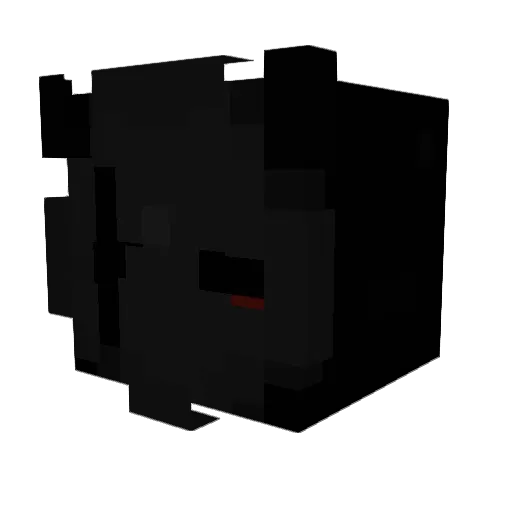 ParanormalDucky Minecraft avatar head, 3D render