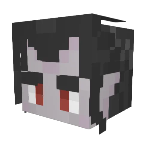 ParanormalFox07 Minecraft avatar head, 3D render