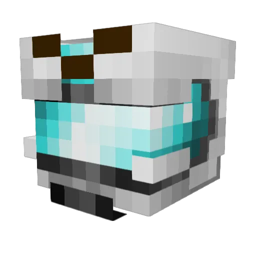 Paranormal_IV Minecraft avatar head, 3D render