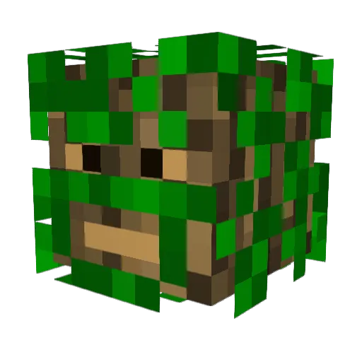ParanormaleBoom Minecraft avatar head, 3D render