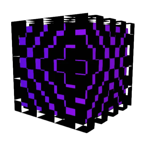 Paraprofessional Minecraft avatar head, 3D render