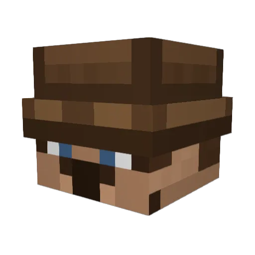 Parasire Minecraft avatar head, 3D render
