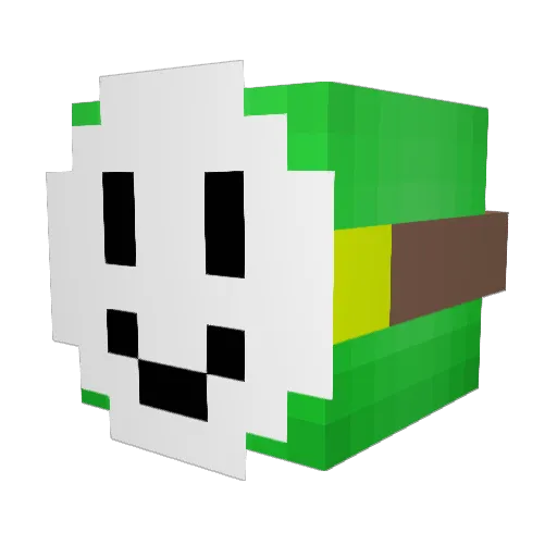 Parasite_Games Minecraft avatar head, 3D render