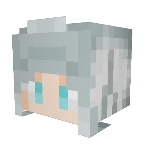 Parasite_x0 Minecraft avatar head, 3D render