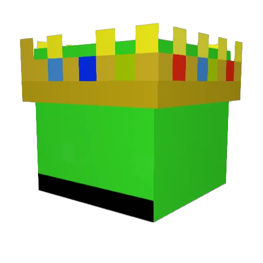 Parat122 Minecraft avatar head, 3D render