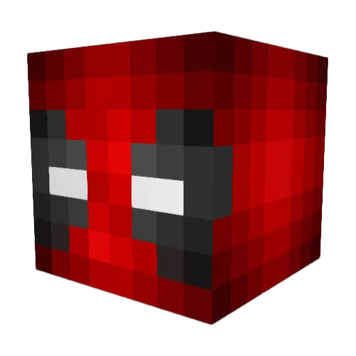 Parats Minecraft avatar head, 3D render