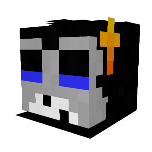 Parawhore Minecraft avatar head, 3D render