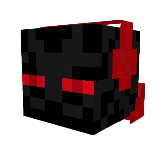Paraxodon Minecraft avatar head, 3D render